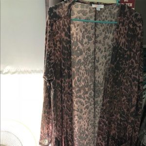 LuLaRoe Sarah Leopard Print